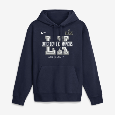 Толстовка Seattle Seahawks Nike College Navy Super Bowl LX Champions Sacrifice