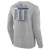 Seattle Seahawks Fanatics Heather Gray Super Bowl LX Roster Long Sleeve T-Shirt