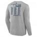New England Patriots Fanatics Heather Gray Super Bowl LX Roster Long Sleeve T-Shirt