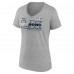 Женская Seattle Seahawks Fanatics Heather Gray Super Bowl LX Roster V-Neck T-Shirt