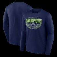 Seattle Seahawks Fanatics College Navy 2025 NFC Champions Hometown Long Sleeve T-Shirt