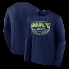Seattle Seahawks Fanatics College Navy 2025 NFC Champions Hometown Long Sleeve T-Shirt Seattle Seahawks Fanatics College Navy 2025 NFC Champions Hometown Long Sleeve T-Shirt