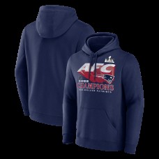 New England Patriots Fanatics Navy 2025 AFC Champions Quick Pass Hoodie New England Patriots Fanatics Navy 2025 AFC Champions Quick Pass Hoodie