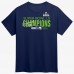 Seattle Seahawks Fanatics College Navy Super Bowl LX Champions Autograph Signing Roster T-Shirt
