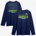 Seattle Seahawks Fanatics College Navy Super Bowl LX Champions Autograph Signing Long Sleeve Roster T-Shirt