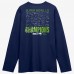 Seattle Seahawks Fanatics College Navy Super Bowl LX Champions Autograph Signing Long Sleeve Roster T-Shirt