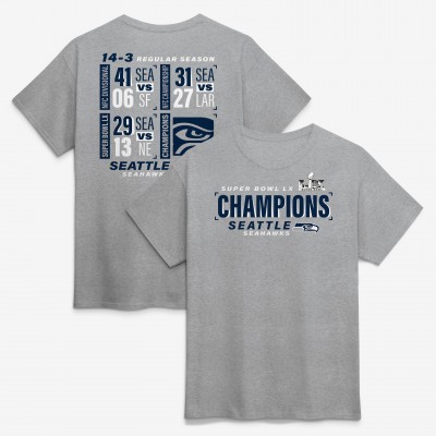 Seattle Seahawks Fanatics Steel Super Bowl LX Champions Counting Points Score T-Shirt