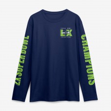 Seattle Seahawks Fanatics College Navy Super Bowl LX Champions Own The Moments Long Sleeve T-Shirt