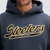 Pittsburgh Steelers Fanatics Charcoal IconicFleece Tipped Hoodie