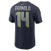 Футболка Seattle Seahawks Sam Darnold Nike College Navy Super Bowl LX Patch Name & Number 