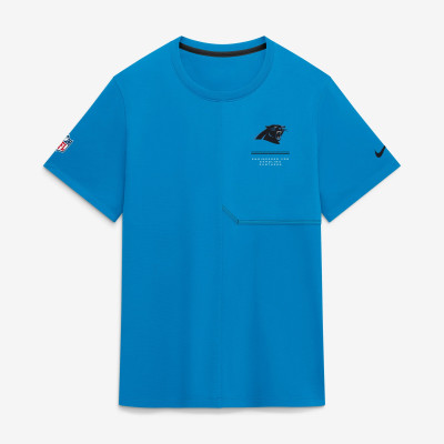 Carolina Panthers Nike Blue Sideline UV Dri-FIT Coaches Shirt