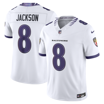 Джерси Baltimore Ravens Lamar Jackson Nike White Vapor F.U.S.E. Stitched Limited