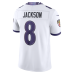 Джерси Baltimore Ravens Lamar Jackson Nike White Vapor F.U.S.E. Stitched Limited