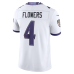 Джерси Baltimore Ravens Zay Flowers Nike White Vapor F.U.S.E. Stitched Limited