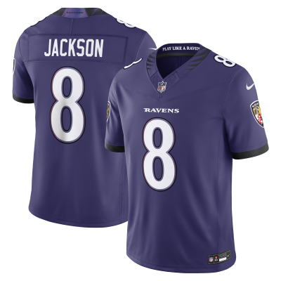 Джерси Baltimore Ravens Lamar Jackson Nike Purple Team Vapor F.U.S.E. Stitched Limited