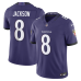 Джерси Baltimore Ravens Lamar Jackson Nike Purple Team Vapor F.U.S.E. Stitched Limited