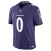 Джерси Baltimore Ravens Roquan Smith Nike Purple Team Vapor F.U.S.E. Stitched Limited