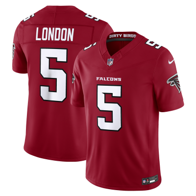 Джерси Atlanta Falcons Drake London Nike Red Team Vapor F.U.S.E. Stitched Limited