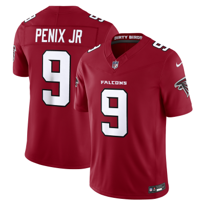 Джерси Atlanta Falcons Michael Penix Jr. Nike Red Team Vapor F.U.S.E. Stitched Limited
