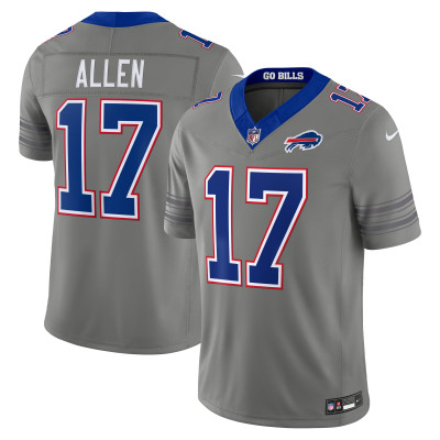Джерси Buffalo Bills Josh Allen Nike Gray Nickel City Vapor F.U.S.E. Stitched Limited