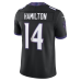 Джерси Baltimore Ravens Kyle Hamilton Nike Black Alternate Vapor F.U.S.E. Stitched Limited