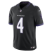 Джерси Baltimore Ravens Zay Flowers Nike Black Alternate Alternate Vapor F.U.S.E. Stitched Limited