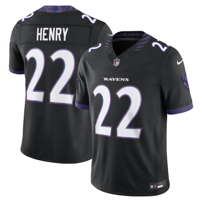 Джерси Baltimore Ravens Derrick Henry Nike Black Alternate Alternate Vapor F.U.S.E. Stitched Limited