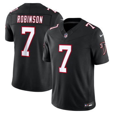 Джерси Atlanta Falcons Bijan Robinson Nike Black Alternate Throwback Vapor F.U.S.E. Stitched Limited