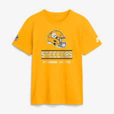 Футболка Pittsburgh Steelers Nike Gold Sideline Alternate Final Sprint Dri-FIT Футболка Pittsburgh Steelers Nike Gold Sideline Alternate Final Sprint Dri-FIT