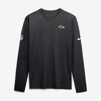 Футболка с длинным рукавом Baltimore Ravens Nike Black Legend Small Logo Dri-FIT
