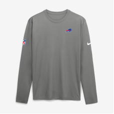 Футболка с длинным рукавом Buffalo Bills Nike Gray Legend Small Logo Dri-FIT