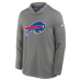 Футболка Buffalo Bills Nike Gray Sideline Alternate Lightweight Long Sleeve Hooded Dri-FIT