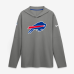 Buffalo Bills Nike Gray Tall Sideline Place Kicker Alternate Lightweight Hooded Long Sleeve Dri-FIT Top Buffalo Bills Nike Gray Tall Sideline Place Kicker Alternate Lightweight Hooded Long Sleeve Dri-FIT Top