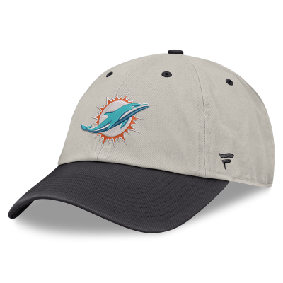 Бейсболка Miami Dolphins Fanatics Beige/Charcoal Frame