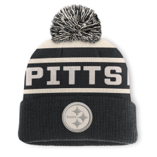 Шапка с помпоном Pittsburgh Steelers Fanatics Black Cuffed