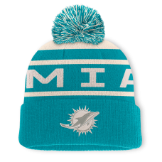 Шапка с помпоном Miami Dolphins Fanatics Aqua Cuffed Шапка с помпоном Miami Dolphins Fanatics Aqua Cuffed