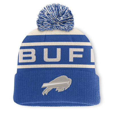 Шапка с помпоном Buffalo Bills Fanatics Royal Cuffed