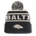 Шапка с помпоном Baltimore Ravens Fanatics Black Cuffed Шапка с помпоном Baltimore Ravens Fanatics Black Cuffed