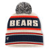 Шапка с помпоном Chicago Bears Fanatics Navy Heritage Parcel Cuffed