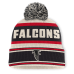 Шапка с помпоном Atlanta Falcons Fanatics Black Heritage Parcel Cuffed Шапка с помпоном Atlanta Falcons Fanatics Black Heritage Parcel Cuffed