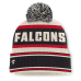 Шапка с помпоном Atlanta Falcons Fanatics Black Heritage Parcel Cuffed