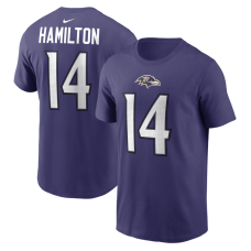 Футболка Baltimore Ravens Kyle Hamilton Nike Purple Name & Number Футболка Baltimore Ravens Kyle Hamilton Nike Purple Name & Number