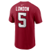 Футболка Atlanta Falcons Drake London Nike Red Name & Number