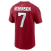 Футболка Atlanta Falcons Bijan Robinson Nike Red Name & Number