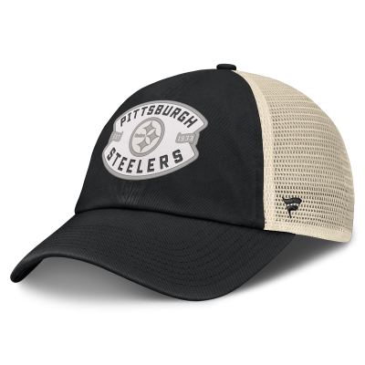 Бейсболка Pittsburgh Steelers Fanatics Black Placard Trucker