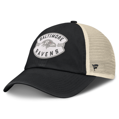 Бейсболка Baltimore Ravens Fanatics Black Placard Trucker