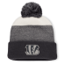 Шапка с помпоном Cincinnati Bengals Fanatics Charcoal/Gray Cuffed Шапка с помпоном Cincinnati Bengals Fanatics Charcoal/Gray Cuffed
