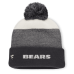 Шапка с помпоном Chicago Bears Fanatics Charcoal/Gray Cuffed