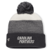 Шапка с помпоном Carolina Panthers Fanatics Charcoal/Gray Cuffed