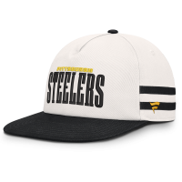 Бейсболка Pittsburgh Steelers Fanatics Cream/Black Heritage Doubleback Golfer